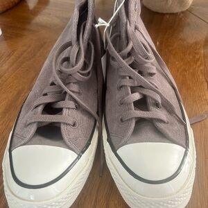 Grey suede converse